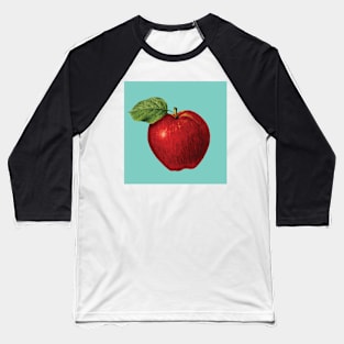 Red apple print Baseball T-Shirt